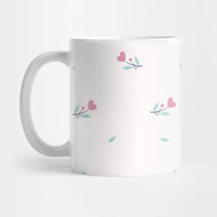 Valentine Pastel Pink Flowers Mug